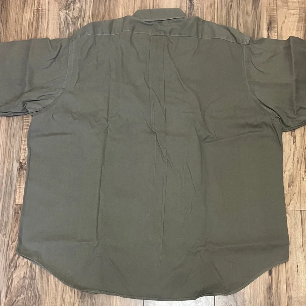 Polo Ralph Lauren Vintage Blaire Khaki Buttons Down Beige Shirt MenSz XXL - Picture 4 of 6